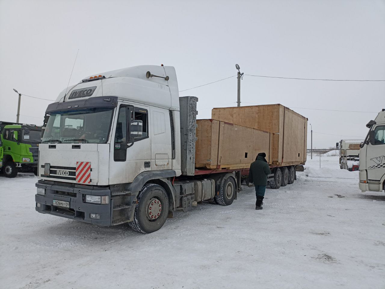 Размещение на партии негабаритного оборудования